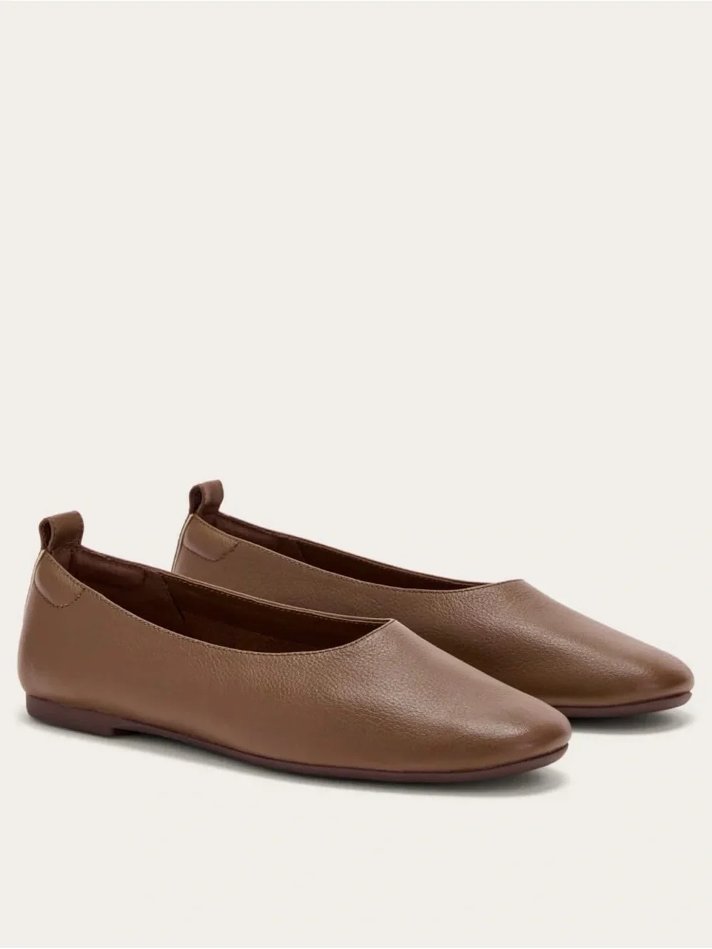 Everlane The Day Glove Leather Flats in Cocoa Brown Sz 6.5 - Picture 3 of 11